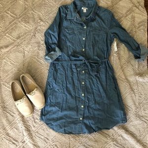 NWT Old Navy Chambray/Denim Dress size medium
